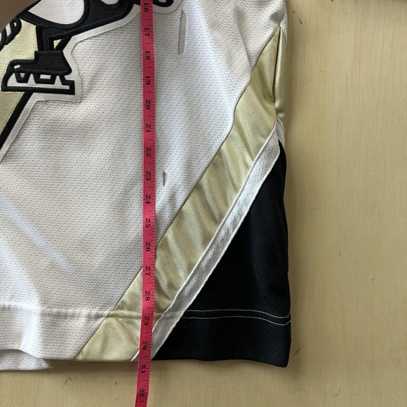 Vintage Y2K Pittsburgh Penguins Jersey Mens Large White NHL Hockey Throwback CCM - Picture 7 of 10